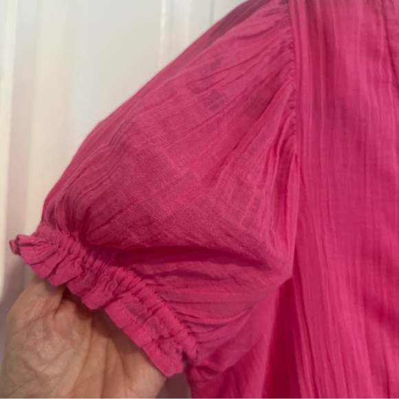 Free-est Chic Bright Beautiful Pink Darcy Ruffle Tiered Mini Dress. Size XS. - Picture 8 of 13